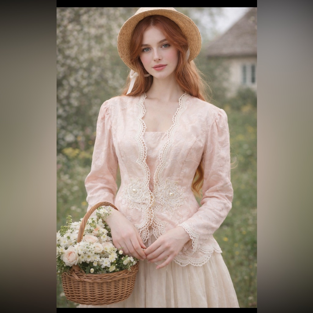 Jessica Mcclintock Deadstock Blush Lace Women's Lady Jacket Size 12 Nwt Spring